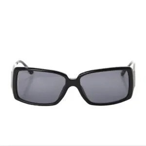 CHANEL Crystal Baguette CC 5114-B Rectangular Sunnies in Black on Black Caviar CHANEL Crystal Baguette CC 5114-B Rectangular | Mercari main image 2